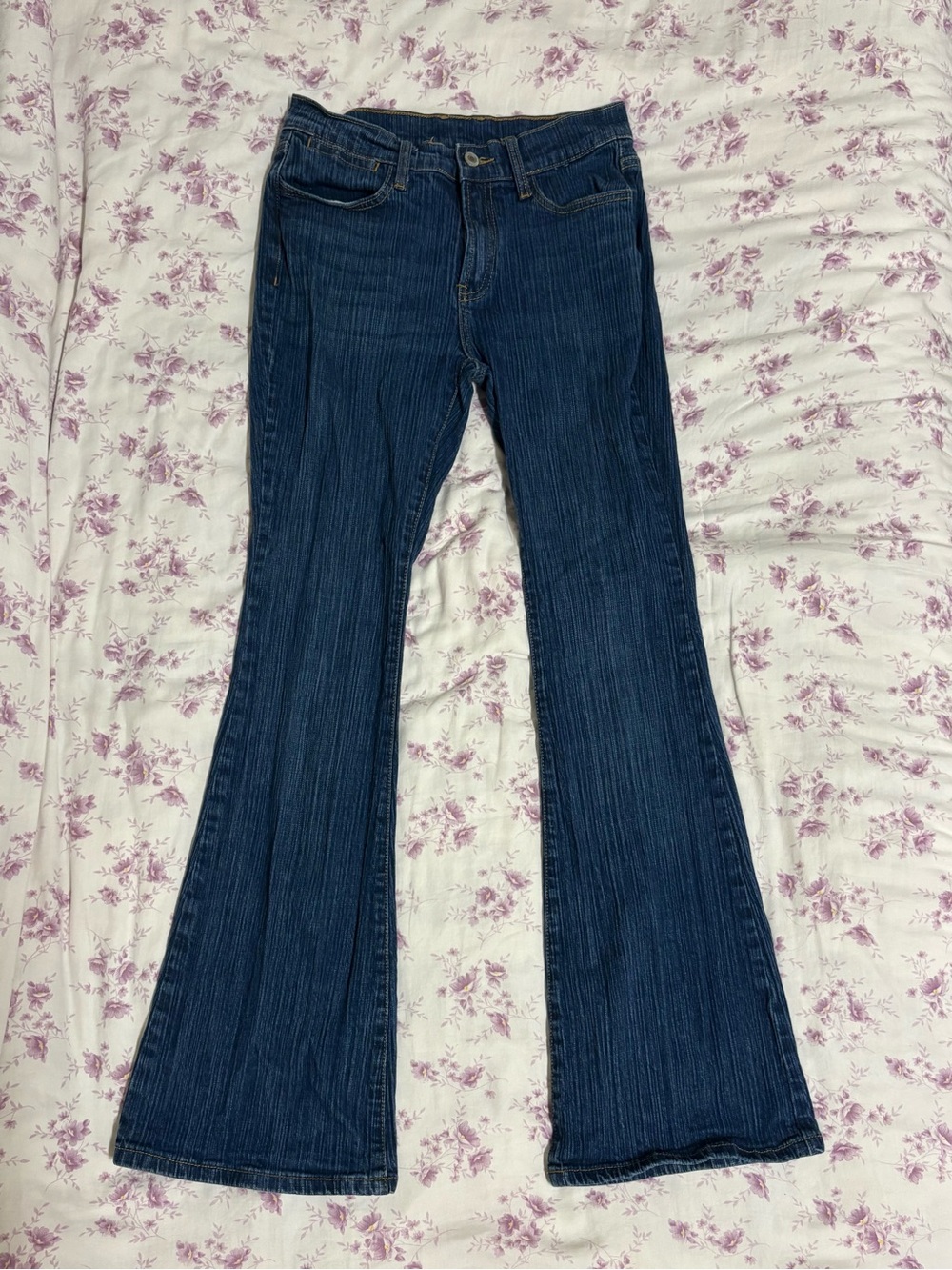 Brandy Melville Dark Blue Flared Jeans